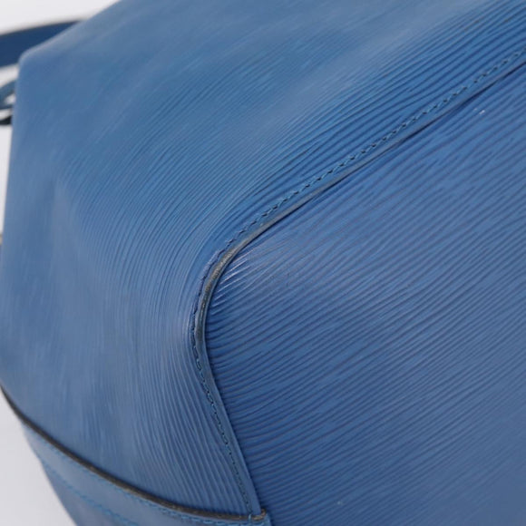LOUIS VUITTON Epi Petit Noe Shoulder Bag Blue M44105 LV Auth ka5934