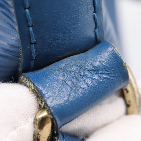 LOUIS VUITTON Epi Petit Noe Shoulder Bag Blue M44105 LV Auth ka5934
