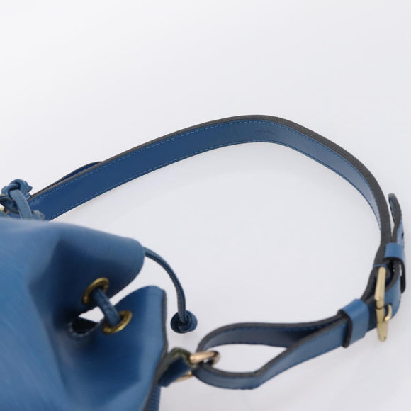LOUIS VUITTON Epi Petit Noe Shoulder Bag Blue M44105 LV Auth ka5934