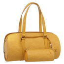 LOUIS VUITTON Epi Soufflot Hand Bag Yellow M52229 LV Auth ka5935V-1