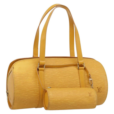 LOUIS VUITTON Epi Soufflot Hand Bag Yellow M52229 LV Auth ka5935V
