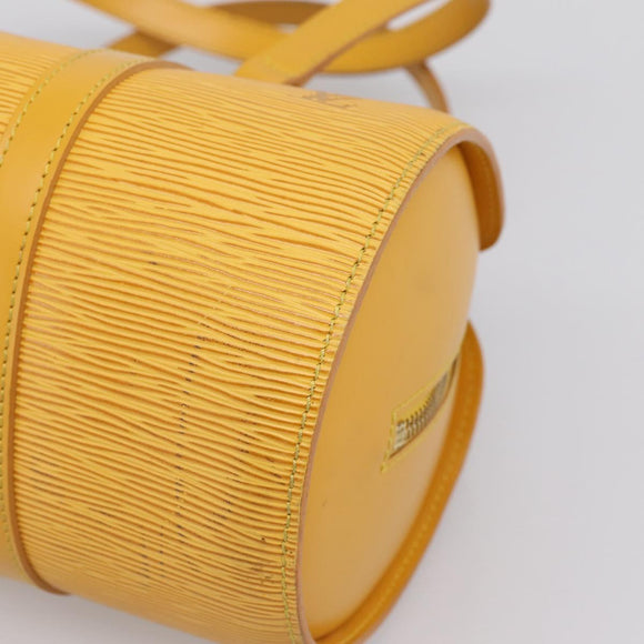 LOUIS VUITTON Epi Soufflot Hand Bag Yellow M52229 LV Auth ka5935V