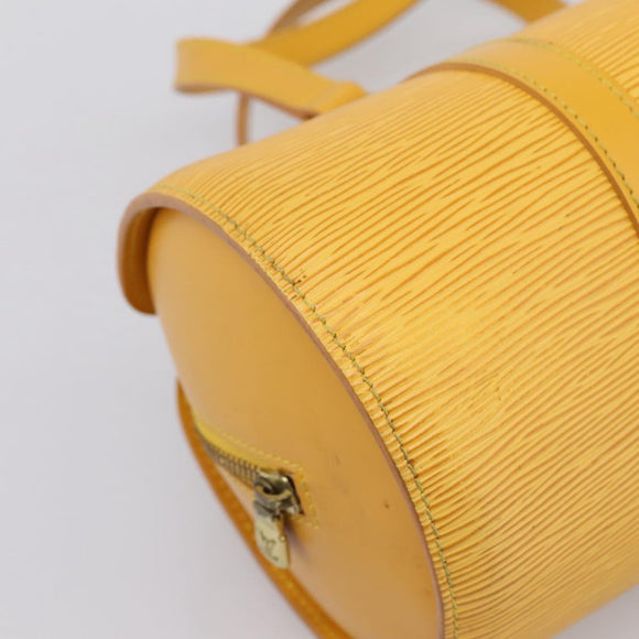 LOUIS VUITTON Epi Soufflot Hand Bag Yellow M52229 LV Auth ka5935V