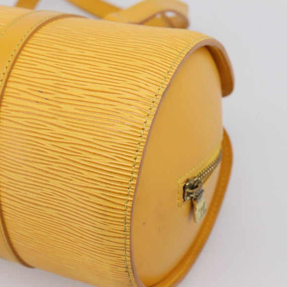 LOUIS VUITTON Epi Soufflot Hand Bag Yellow M52229 LV Auth ka5935V