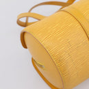 LOUIS VUITTON Epi Soufflot Hand Bag Yellow M52229 LV Auth ka5935V-18