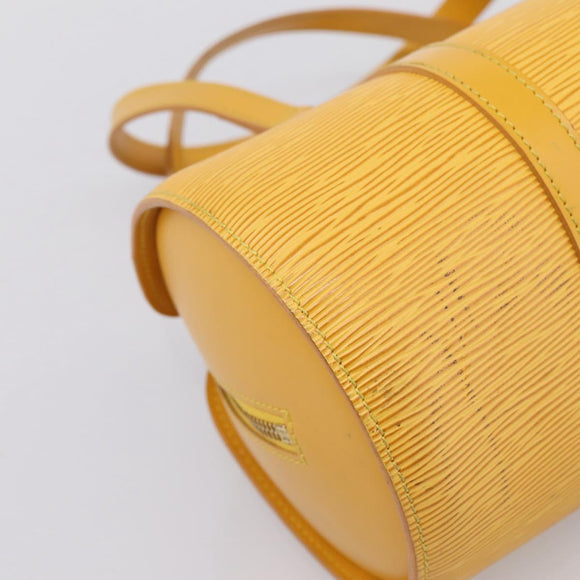 LOUIS VUITTON Epi Soufflot Hand Bag Yellow M52229 LV Auth ka5935V