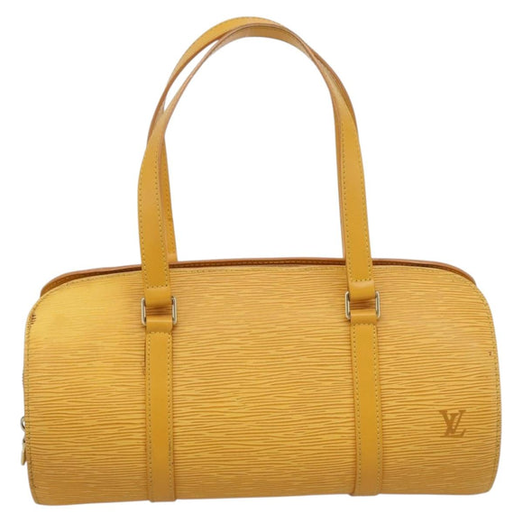 LOUIS VUITTON Epi Soufflot Hand Bag Yellow M52229 LV Auth ka5935V
