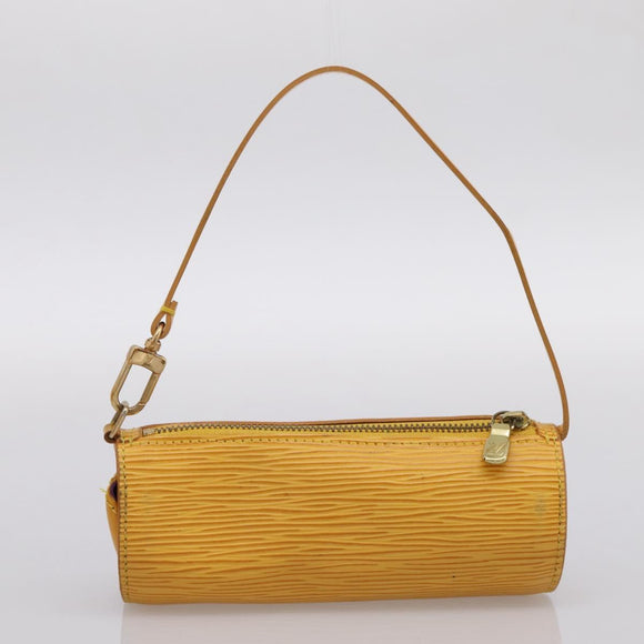 LOUIS VUITTON Epi Soufflot Hand Bag Yellow M52229 LV Auth ka5935V