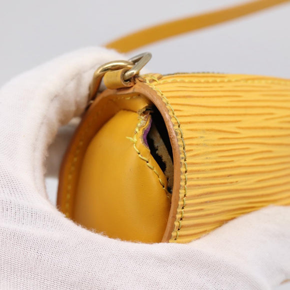LOUIS VUITTON Epi Soufflot Hand Bag Yellow M52229 LV Auth ka5935V