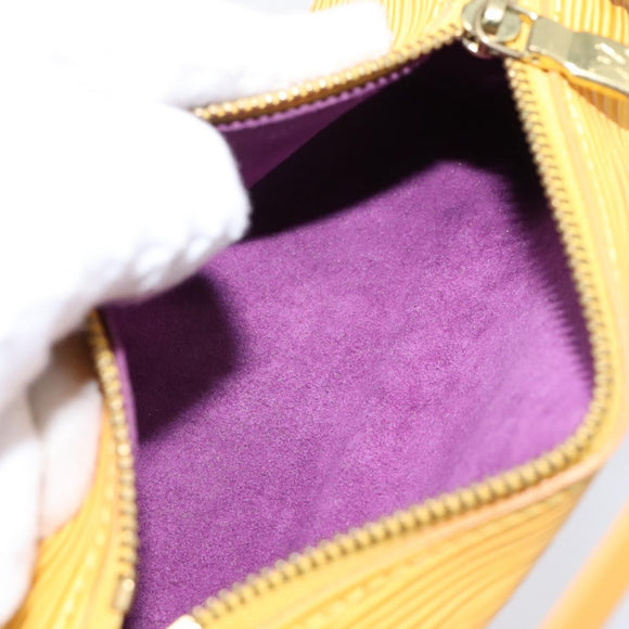 LOUIS VUITTON Epi Soufflot Hand Bag Yellow M52229 LV Auth ka5935V