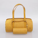LOUIS VUITTON Epi Soufflot Hand Bag Yellow M52229 LV Auth ka5935V-25