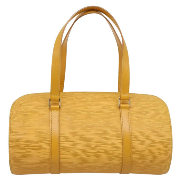 LOUIS VUITTON Epi Soufflot Hand Bag Yellow M52229 LV Auth ka5935V