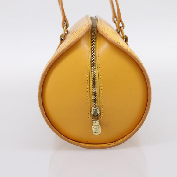 LOUIS VUITTON Epi Soufflot Hand Bag Yellow M52229 LV Auth ka5935V