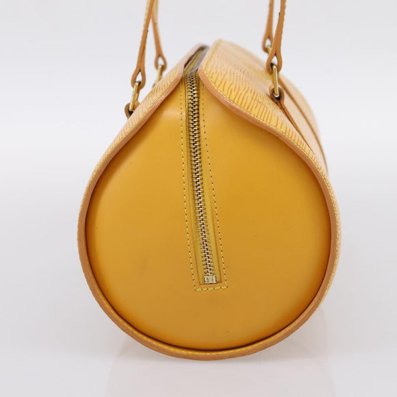 LOUIS VUITTON Epi Soufflot Hand Bag Yellow M52229 LV Auth ka5935V