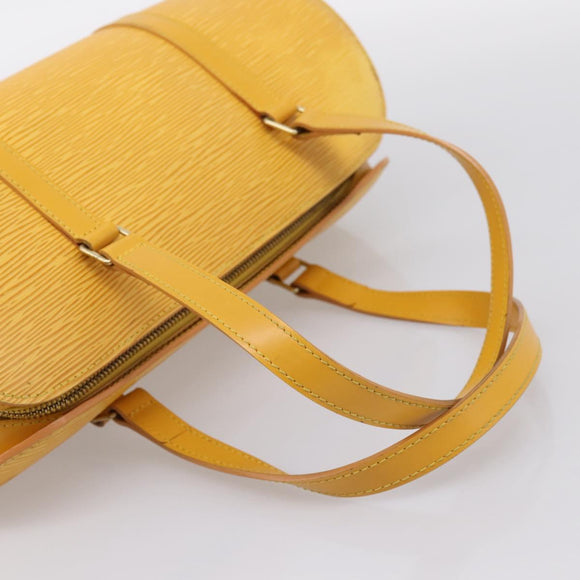 LOUIS VUITTON Epi Soufflot Hand Bag Yellow M52229 LV Auth ka5935V
