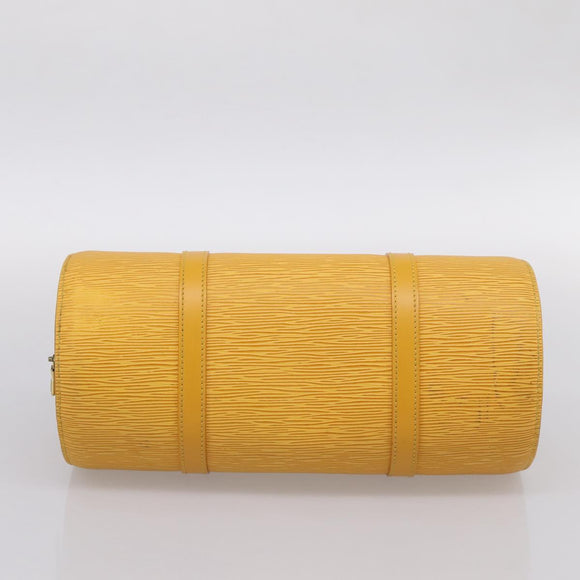 LOUIS VUITTON Epi Soufflot Hand Bag Yellow M52229 LV Auth ka5935V