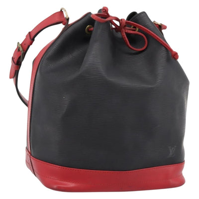 LOUIS VUITTON Epi Noe Shoulder Bag Bicolor Black Red M44017 LV Auth ka5936