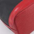 LOUIS VUITTON Epi Noe Shoulder Bag Bicolor Black Red M44017 LV Auth ka5936-16