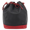 LOUIS VUITTON Epi Noe Shoulder Bag Bicolor Black Red M44017 LV Auth ka5936-13