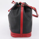LOUIS VUITTON Epi Noe Shoulder Bag Bicolor Black Red M44017 LV Auth ka5936-4
