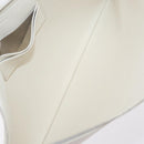 CELINE Clutch Bag Leather Purple Silver Auth ka594-14