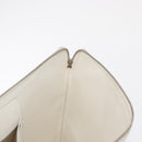 CELINE Clutch Bag Leather Purple Silver Auth ka594-15