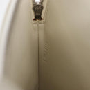 CELINE Clutch Bag Leather Purple Silver Auth ka594-18