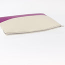 CELINE Clutch Bag Leather Purple Silver Auth ka594-6