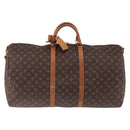 LOUIS VUITTON Monogram Keepall Bandouliere 60 Boston Bag M41412 LV Auth ka5940-2