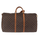LOUIS VUITTON Monogram Keepall Bandouliere 60 Boston Bag M41412 LV Auth ka5940-3