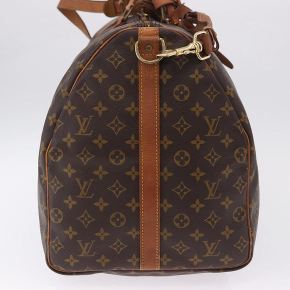 LOUIS VUITTON Monogram Keepall Bandouliere 60 Boston Bag M41412 LV Auth ka5940