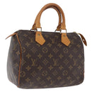 LOUIS VUITTON Monogram Speedy 25 Hand Bag M41528 LV Auth ka5943V-1
