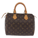 LOUIS VUITTON Monogram Speedy 25 Hand Bag M41528 LV Auth ka5943V-2