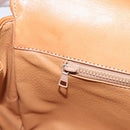 CELINE Macadam Canvas Clutch Bag PVC Leather Brown Gold Auth ka5944-20