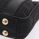 FENDI Zucchino Canvas Tote Bag Black Gold Auth ka5945-12