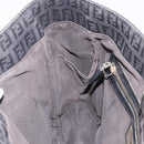 FENDI Zucchino Canvas Tote Bag Black Gold Auth ka5945-19