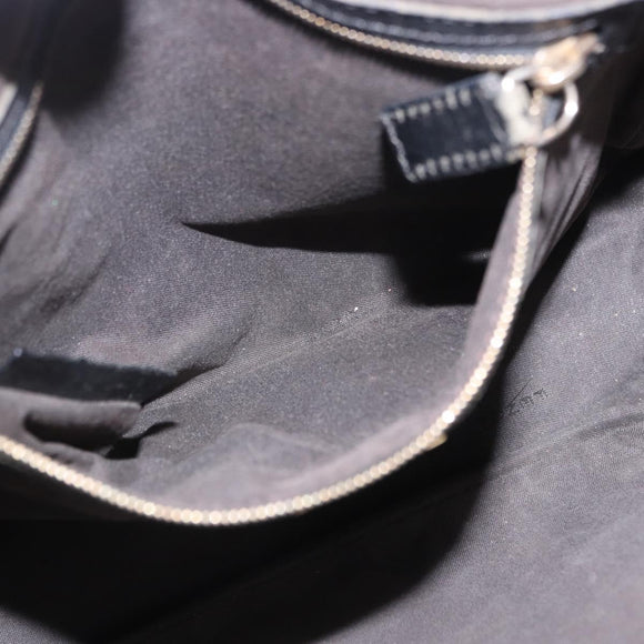 FENDI Zucchino Canvas Tote Bag Black Gold Auth ka5945