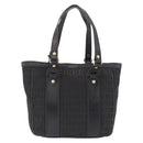 FENDI Zucchino Canvas Tote Bag Black Gold Auth ka5945-3