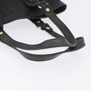 FENDI Zucchino Canvas Tote Bag Black Gold Auth ka5945-7
