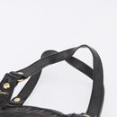 FENDI Zucchino Canvas Tote Bag Black Gold Auth ka5945-8