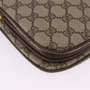 GUCCI GG Supreme Web Sherry Line Bag PVC Beige Gold 10 02 037 Auth ka5946-14