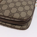 GUCCI GG Supreme Web Sherry Line Bag PVC Beige Gold 10 02 037 Auth ka5946-15