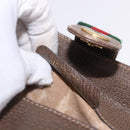 GUCCI GG Supreme Web Sherry Line Bag PVC Beige Gold 10 02 037 Auth ka5946-12