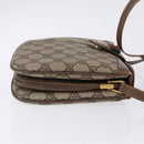 GUCCI GG Supreme Web Sherry Line Bag PVC Beige Gold 10 02 037 Auth ka5946-3