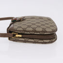 GUCCI GG Supreme Web Sherry Line Bag PVC Beige Gold 10 02 037 Auth ka5946-4