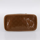LOUIS VUITTON Monogram Vernis Houston Hand Bag Bronze M91122 LV Auth ka5947-5