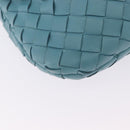 BOTTEGA VENETA INTRECCIATO Hand Bag Leather Light Blue Silver Auth ka5949M-16