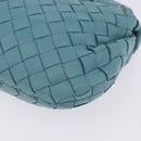 BOTTEGA VENETA INTRECCIATO Hand Bag Leather Light Blue Silver Auth ka5949M-17