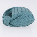 BOTTEGA VENETA INTRECCIATO Hand Bag Leather Light Blue Silver Auth ka5949M-4