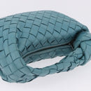 BOTTEGA VENETA INTRECCIATO Hand Bag Leather Light Blue Silver Auth ka5949M-6